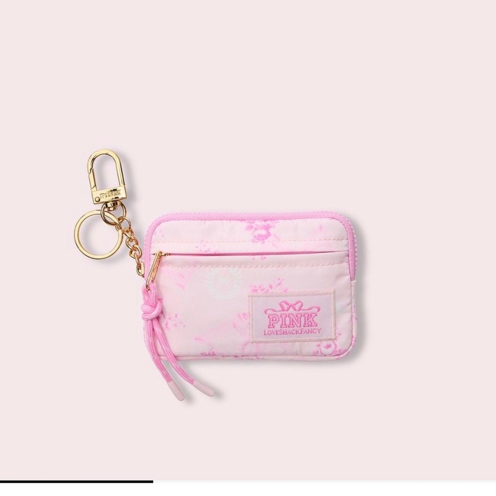 VS Pink x LoveShackFancy Zip Cardcase